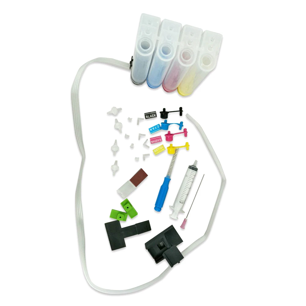 DIY CISS Universal 4 Colors with full accessaries ink tank for HP Canon Epson Brother and More printers Drill pumping ink folder
DIY CISS Universal 4 Colors with full accessaries ink tank for HP Canon Epson Brother and More printers Drill pumping ink folder