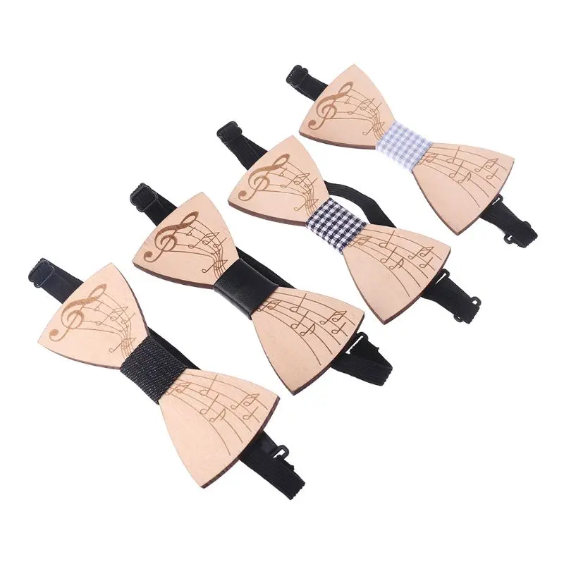 Fashion Wooden Bow Tie For Men Gentlemen Handmade Graceful Note Pattern Music Party Bow Ties
Fashion Wooden Bow Tie For Men Gentlemen Handmade Graceful Note Pattern Music Party Bow Ties
