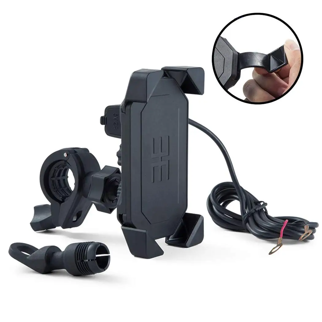 Aileap PH-08 Motorcycle Phone Holder with 5V/2.1A USB Charging Port Universal Bike Phone Mount for Apple iPhone, Samsung Galaxy
Aileap PH-08 Motorcycle Phone Holder with 5V/2.1A USB Charging Port Universal Bike Phone Mount for Apple iPhone, Samsung Galaxy