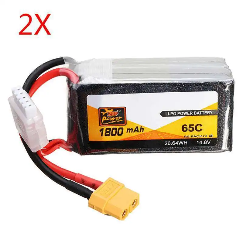 Best Deal Rechargeable Lipo Battery ZOP Power 14.8V 1800mAh 65C 4S Lipo Battery XT60 Plug
Best Deal Rechargeable Lipo Battery ZOP Power 14.8V 1800mAh 65C 4S Lipo Battery XT60 Plug