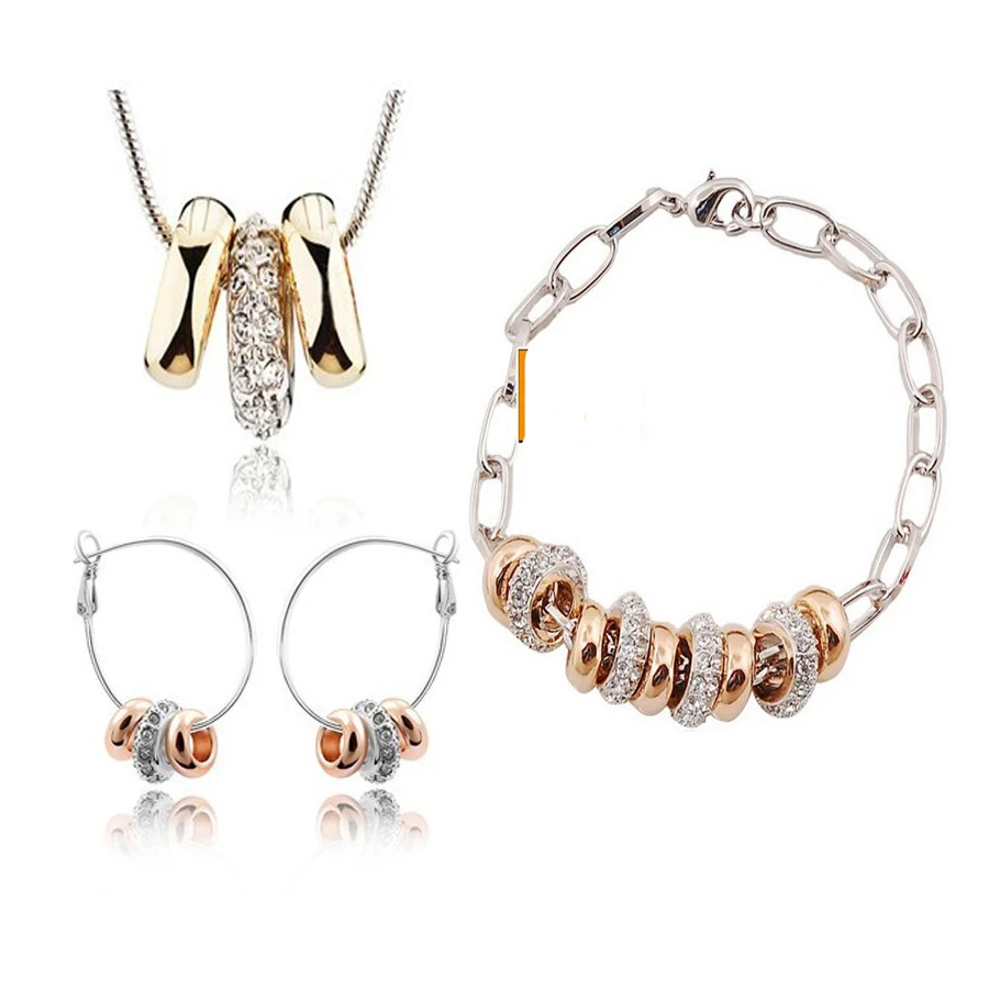 New 2018 Crystal Jewelry Sets Pendants & Necklaces Stud Earring Bracelet Bangles Silver Plated Chain For Women
New 2018 Crystal Jewelry Sets Pendants & Necklaces Stud Earring Bracelet Bangles Silver Plated Chain For Women