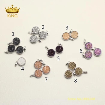 10PCS Coin Shape Druzy Achate Pendants,Titanium Drusy Stones Beads Plated Silvery Tray Copper Charms Crafts Necklace Bulk DSS77
10PCS Coin Shape Druzy Achate Pendants,Titanium Drusy Stones Beads Plated Silvery Tray Copper Charms Crafts Necklace Bulk DSS77
