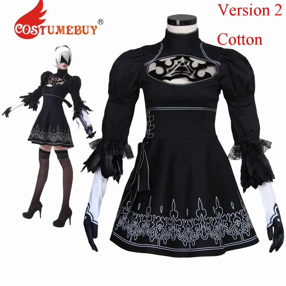CostumeBuy NieR: Automata 2B Costume Game NieR: Automata 2B Version 2 Cotton Women Girls Halloween Fancy Party Suit Costume L920
CostumeBuy NieR: Automata 2B Costume Game NieR: Automata 2B Version 2 Cotton Women Girls Halloween Fancy Party Suit Costume L920