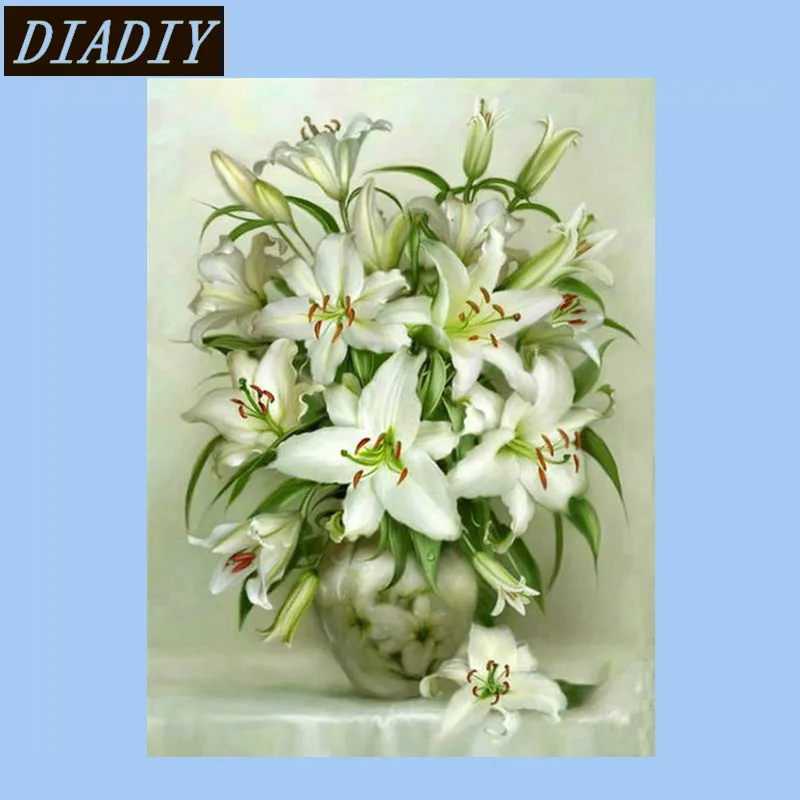 5D DIY Diamond Painting cross stitch Lily pattern diamond embroidery white flowers icon room decoration diamond mosaic Picture
5D DIY Diamond Painting cross stitch Lily pattern diamond embroidery white flowers icon room decoration diamond mosaic Picture