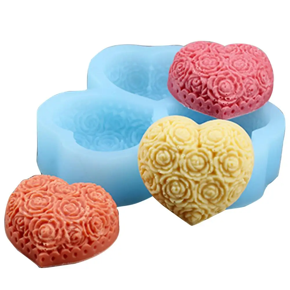 Lovely Heart Rose Flower Silicone Soap Mold DIY Fondant Cake Form Soap Making Supplies 3d Handmade Decorating Mould Tools
Lovely Heart Rose Flower Silicone Soap Mold DIY Fondant Cake Form Soap Making Supplies 3d Handmade Decorating Mould Tools
