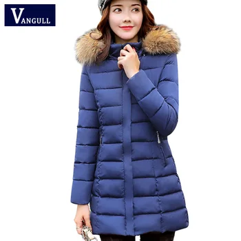 Vangull 2019 Winter Fashion New Women Jackets Hooded Parkas Wadded Jackets Warm Outerwear With Large Faux Fur CollarSlim Coats
Vangull 2019 Winter Fashion New Women Jackets Hooded Parkas Wadded Jackets Warm Outerwear With Large Faux Fur CollarSlim Coats