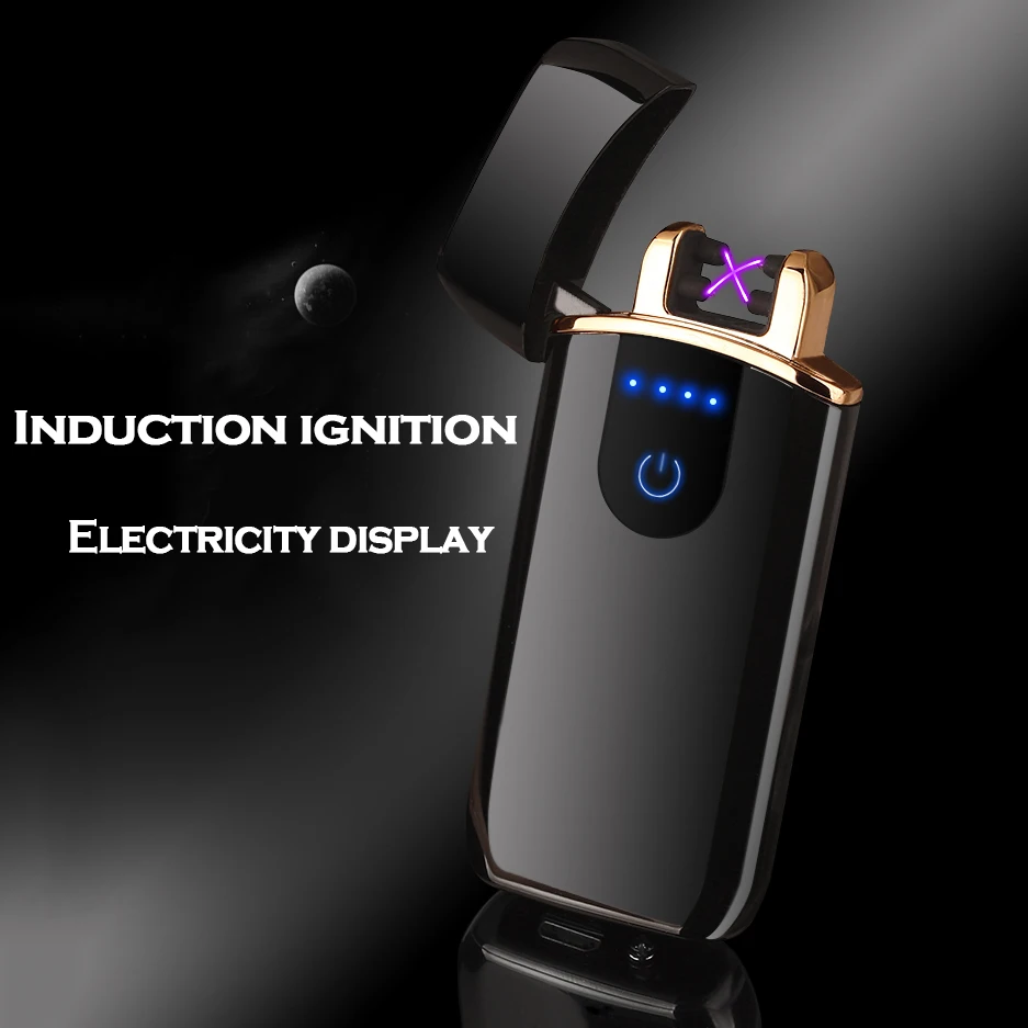 Electronic Flameless Lighter USB Charging Pulsed Double Arc Cigarette Lighters Windproof Electric Smoking Lighter Plasma
Electronic Flameless Lighter USB Charging Pulsed Double Arc Cigarette Lighters Windproof Electric Smoking Lighter Plasma