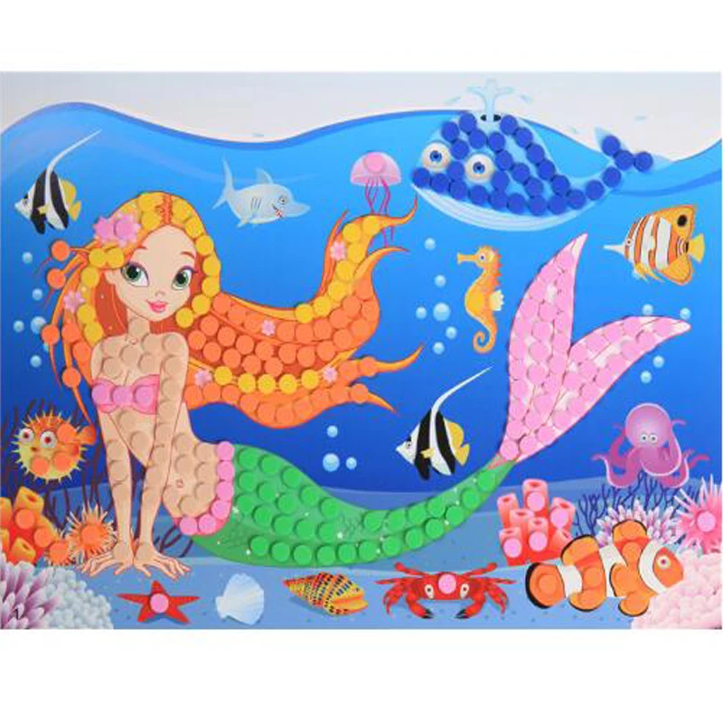 CXZYKING 10PCS Handmade DIY Foam Mosaic Stickers Art EVA Cartoon Dot 3D Puzzle Sticker Children Creative Educational Toys
CXZYKING 10PCS Handmade DIY Foam Mosaic Stickers Art EVA Cartoon Dot 3D Puzzle Sticker Children Creative Educational Toys