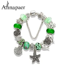 ANNAPAER бренд модная черепаховая талисманы браслеты и Зеленый
