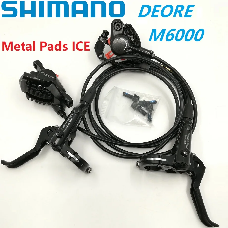 Shimano DEORE M6000 Hydraulic Disc Brake BL-M6000 Lever & BR-M6000 Caliper Metal Pads ICE Technology MTB Mountain Bike Brake Set
Shimano DEORE M6000 Hydraulic Disc Brake BL-M6000 Lever & BR-M6000 Caliper Metal Pads ICE Technology MTB Mountain Bike Brake Set