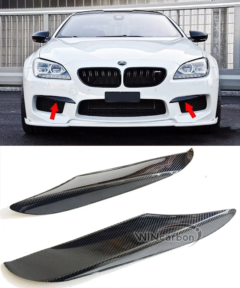REAL CARBON FIBER FRONT BUMPER COVER 1pair FOR BMW F12 F13 F06 M6 MODELS 2013UP
REAL CARBON FIBER FRONT BUMPER COVER 1pair FOR BMW F12 F13 F06 M6 MODELS 2013UP
