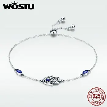 WOSTU Top Sale 925 Sterling Silver Fatima Hands Royal Color Chain & Link Bracelets For Women Original Brand Jewelry Gift DXB076
WOSTU Top Sale 925 Sterling Silver Fatima Hands Royal Color Chain & Link Bracelets For Women Original Brand Jewelry Gift DXB076