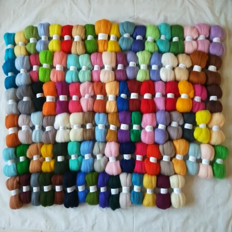 wfpfbec felt merino sheep wool needle felting wool roving for needle felted wool 50g 100g 150g 200g 300g Any color number
wfpfbec felt merino sheep wool needle felting wool roving for needle felted wool 50g 100g 150g 200g 300g Any color number