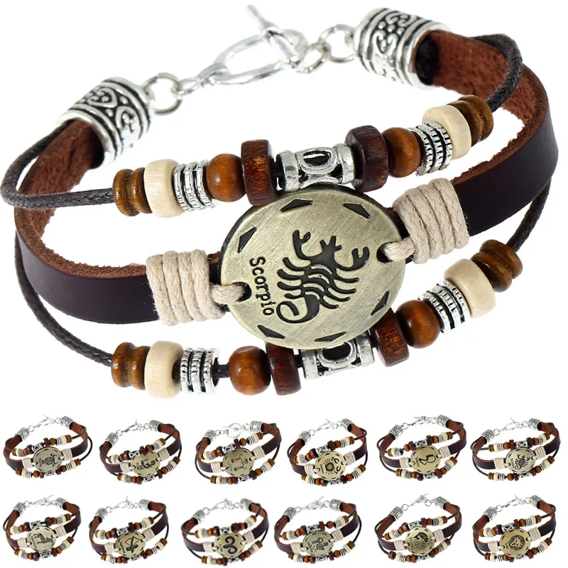 Creative Vintage 12 Constellation Beaded Bracelet Men Women Couple Fashion Woven Adjustable Jewelry Accessories Birthday Gift
Creative Vintage 12 Constellation Beaded Bracelet Men Women Couple Fashion Woven Adjustable Jewelry Accessories Birthday Gift