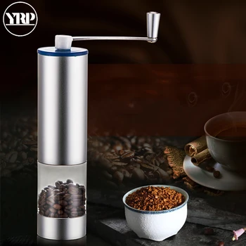 YRP Coffee grinder Portable Manual Washable Ceramic Bean with Aluminium Alloy Transparent Glass Body Coffee Mill Barista Tools
YRP Coffee grinder Portable Manual Washable Ceramic Bean with Aluminium Alloy Transparent Glass Body Coffee Mill Barista Tools