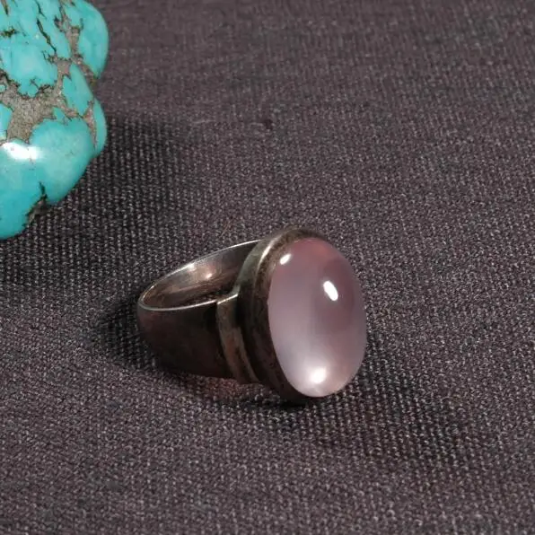 #8.5 Handmade Nepalese 925 Silver Ring Tibetan 925 Sterling Silver Ring Silver Rose Bohemia Ring