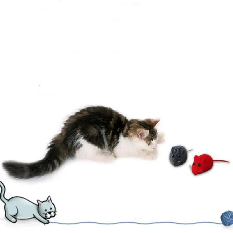 5 шт. MouseToy котенок игрушка для ловли ложная Мышь Крыса писк Шум звук игрушки кошки