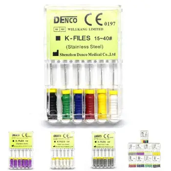 6PCS/SET Mani K-Files 25mm Stainless Steel Dental Endo Root Canal Hand Files Dental Examine Teeth Cleaning Tooth Care Tool Mdf
6PCS/SET Mani K-Files 25mm Stainless Steel Dental Endo Root Canal Hand Files Dental Examine Teeth Cleaning Tooth Care Tool Mdf