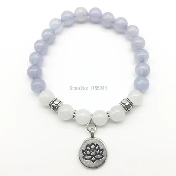 SN1225 Fashion Women`s Lotus Bracelet High Quality Natural Stone Jewelry White Stone Yoga Bracelet Wholesale Free Shipping
SN1225 Fashion Women`s Lotus Bracelet High Quality Natural Stone Jewelry White Stone Yoga Bracelet Wholesale Free Shipping