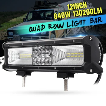 12 inch 840W Flood LED Work Light Bar Combo Driving Lamps Waterproof 68LED Work Light 6000K For SUV ATV Offroad Vehicle
12 inch 840W Flood LED Work Light Bar Combo Driving Lamps Waterproof 68LED Work Light 6000K For SUV ATV Offroad Vehicle