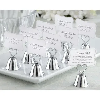 50PCS Charming Chrome Bell Place Card/Photo Holder with Dangling Heart Charm Wedding birthday party
50PCS Charming Chrome Bell Place Card/Photo Holder with Dangling Heart Charm Wedding birthday party