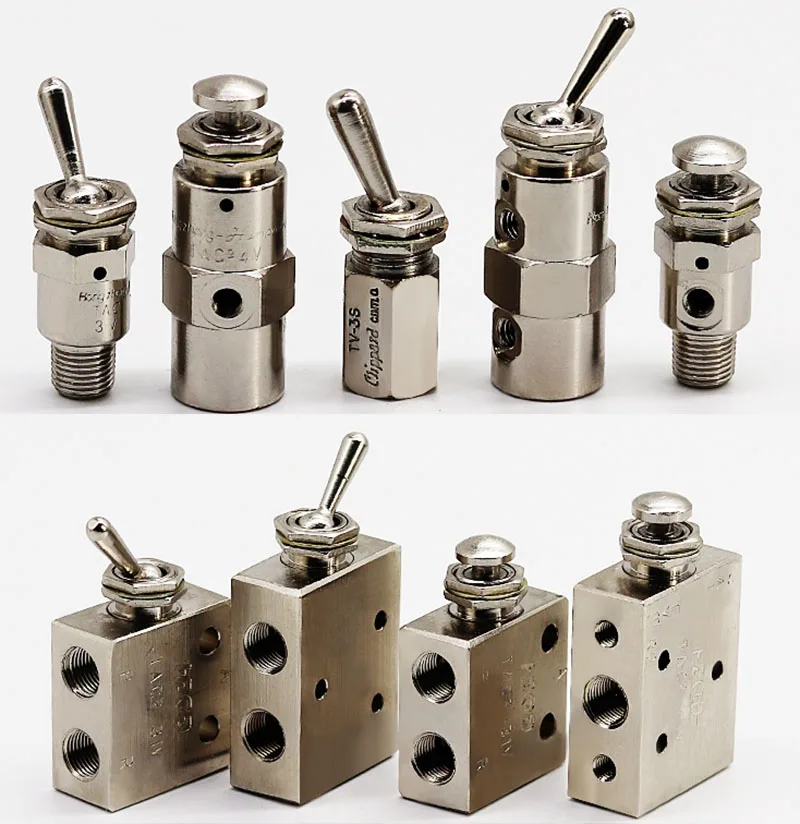 

TAC pneumatic toggle valve TAC-3V 3P 3S 4V 4P TAC2-31V 31P 41V 41P Mechanical valve air valve Manual switch cylinder accessories