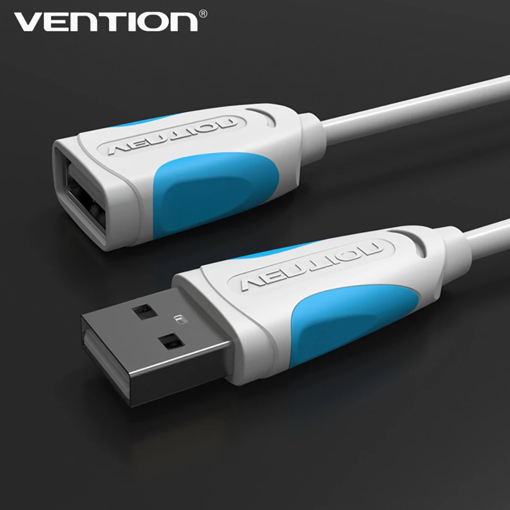 Image Vention USB 2.0 Male to Female USB Cable Extend Extension Cable Cord Extender For PC Laptop USB Memory stick Mouse