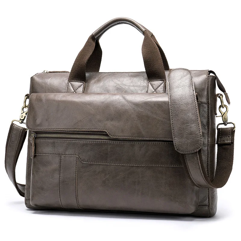 Men' Briefcase Genuine Leather Laptops Vintage bag Men' Shoulder Bag Soft Leather Crossbody Bags Business Computer Handbag 8615
Men' Briefcase Genuine Leather Laptops Vintage bag Men' Shoulder Bag Soft Leather Crossbody Bags Business Computer Handbag 8615