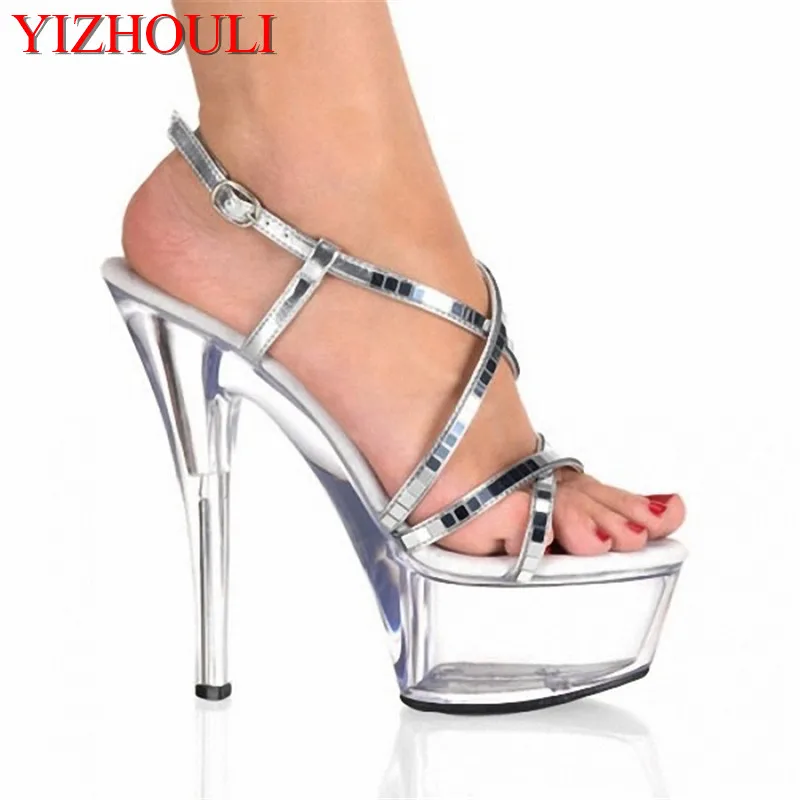 15cm ultra high heels platform noble paillette sandals Silver Mirror and Clear 6 Inch High Heel Mid Platform Strappy Sandals
15cm ultra high heels platform noble paillette sandals Silver Mirror and Clear 6 Inch High Heel Mid Platform Strappy Sandals