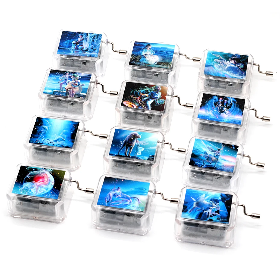 Special Birthday Gift Aesthetic Star 12 Constellation Castle in the Sky Music Theme Hand-rocked 18-note Music Box Christmas Gift
Special Birthday Gift Aesthetic Star 12 Constellation Castle in the Sky Music Theme Hand-rocked 18-note Music Box Christmas Gift