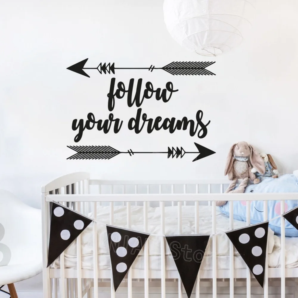 Follow Your Dreams Wall Decal Quote Kids Rooms Decoration Arrow Stickers Nursery Boho Tribal Decor Inspiring Text Sticker Z456
Follow Your Dreams Wall Decal Quote Kids Rooms Decoration Arrow Stickers Nursery Boho Tribal Decor Inspiring Text Sticker Z456