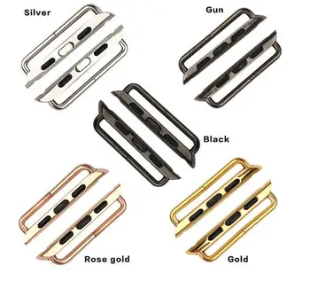 50 Pair 100pcs Seamless Metal Connector Clasp Buckle Connection Adapter for Apple Watch 38mm 42mm series 3 2 1 with Screwdriver
50 Pair 100pcs Seamless Metal Connector Clasp Buckle Connection Adapter for Apple Watch 38mm 42mm series 3 2 1 with Screwdriver