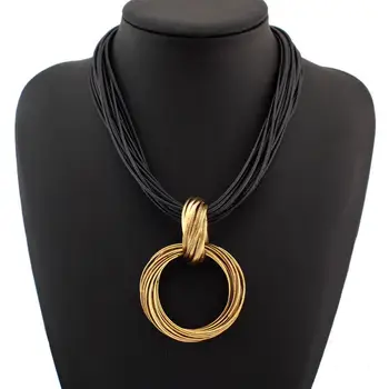 Korean Simple Alloy Pendant Necklace Fashion Multilayer Vintage Metal Circle Necklaces For Women/men Punk Jewelry Accessories
Korean Simple Alloy Pendant Necklace Fashion Multilayer Vintage Metal Circle Necklaces For Women/men Punk Jewelry Accessories