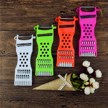 five-in-one peeler kitchen krolling knife Melon and fruit planer garlic foam square wire vegetable planing radish shaving.
five-in-one peeler kitchen krolling knife Melon and fruit planer garlic foam square wire vegetable planing radish shaving.