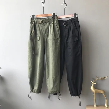 HLHPYHB Vintage Cool Bloomers Korean Style Harem Trousers Casual High Waist Cargo Pants Female Loose Ninth Pants Bottom
HLHPYHB Vintage Cool Bloomers Korean Style Harem Trousers Casual High Waist Cargo Pants Female Loose Ninth Pants Bottom
