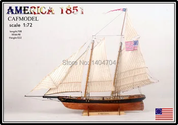 NIDALE Model Sacle 1/72 Classic Americas Cup sailboat model kits AMERICA 1851 Yacht race Champion ship model
NIDALE Model Sacle 1/72 Classic Americas Cup sailboat model kits AMERICA 1851 Yacht race Champion ship model