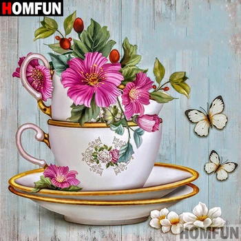 HOMFUN Full Square/Round Drill 5D DIY Diamond Painting "Teacup flowers" 3D Embroidery Cross Stitch 5D Home Decor A07583
HOMFUN Full Square/Round Drill 5D DIY Diamond Painting "Teacup flowers" 3D Embroidery Cross Stitch 5D Home Decor A07583