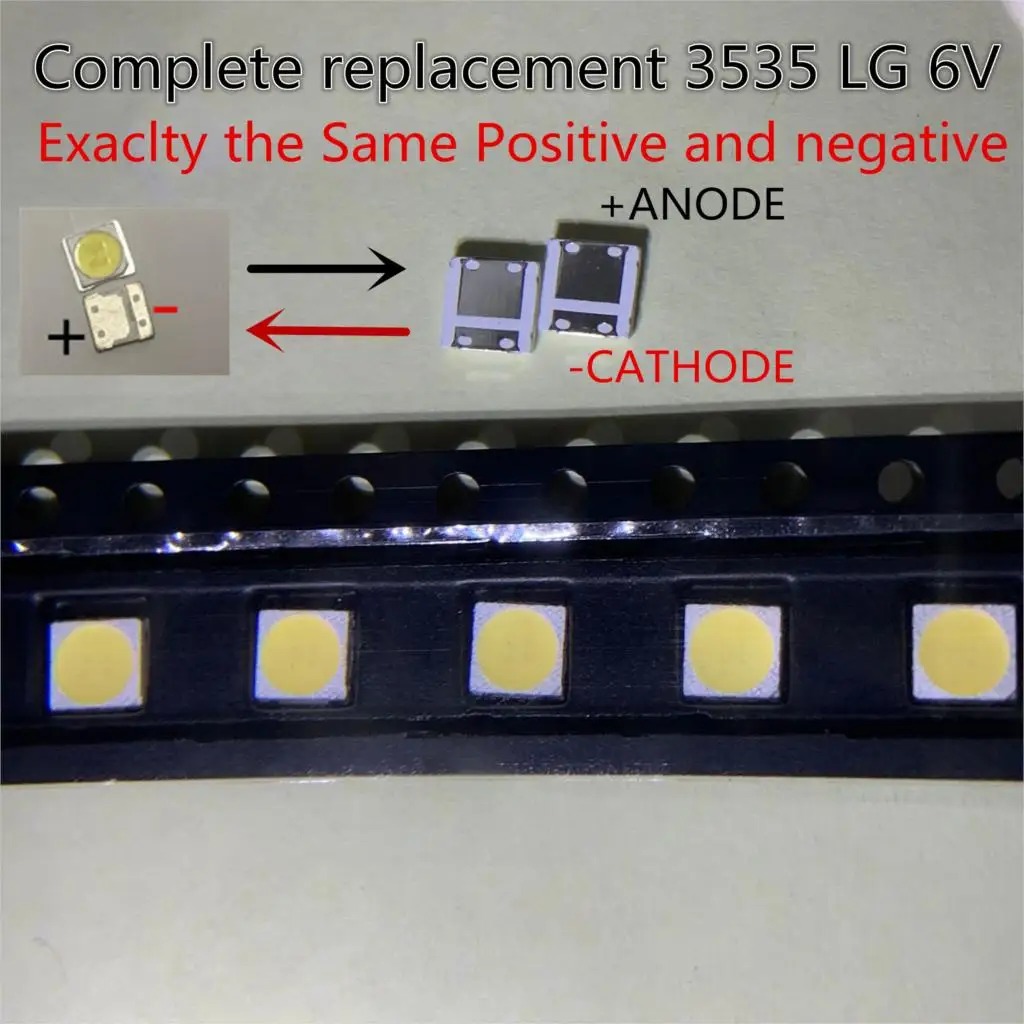 Fifth generation LG Innotek Ypnl-LED LED Backlight High Power LED 2w 6v 3535 Cool White LCD Backlight for TV Applications 20PCS
Fifth generation LG Innotek Ypnl-LED LED Backlight High Power LED 2w 6v 3535 Cool White LCD Backlight for TV Applications 20PCS
