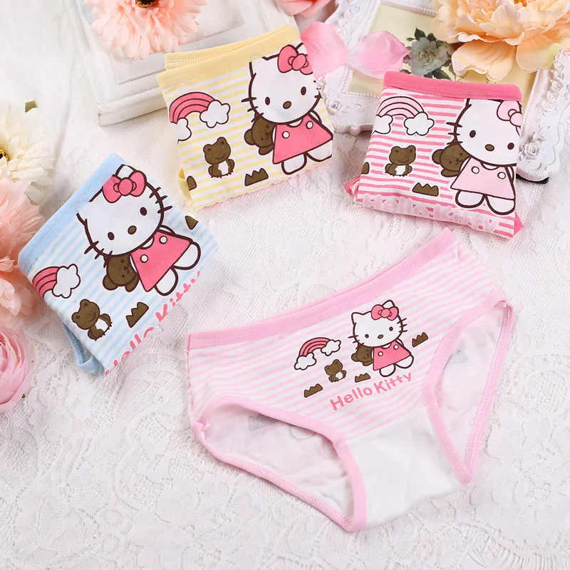 4PCS/lot New Underwear Children Cute hello kitty cartoon cotton baby pants Sexy Lingerie Cute brief For Girls and Boys Panties
4PCS/lot New Underwear Children Cute hello kitty cartoon cotton baby pants Sexy Lingerie Cute brief For Girls and Boys Panties