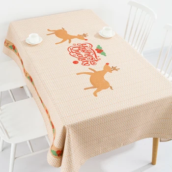 New year Christmas holiday gift elk coffee table cloth linen tablecloth cover towel thick antependium home decoration desk round
New year Christmas holiday gift elk coffee table cloth linen tablecloth cover towel thick antependium home decoration desk round