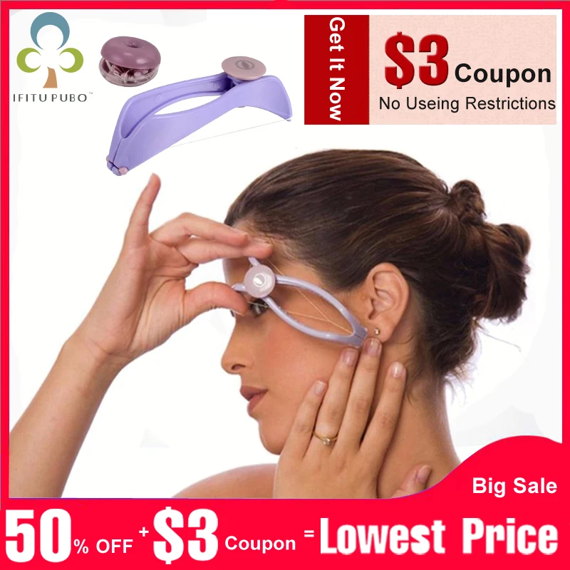 Women Spring Threading Epilator Face Defeatherer Hair Removal DIY Makeup Beauty Tool for Cheeks Eyebrow GYH
Women Spring Threading Epilator Face Defeatherer Hair Removal DIY Makeup Beauty Tool for Cheeks Eyebrow GYH