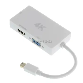 3 in 1 Thunderbolt Mini Display Port DP To 4K HDMI/DVI/VGA Adapter Cable For Apple MacBook
3 in 1 Thunderbolt Mini Display Port DP To 4K HDMI/DVI/VGA Adapter Cable For Apple MacBook
