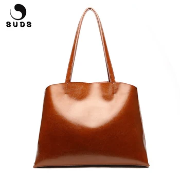 SUDS Brand 2020 Genuine Leather Women Shoulder Bags Handbags Large Capacity Female Travel Tote Bags Cow Leather Bolsa Feminina
SUDS Brand 2020 Genuine Leather Women Shoulder Bags Handbags Large Capacity Female Travel Tote Bags Cow Leather Bolsa Feminina