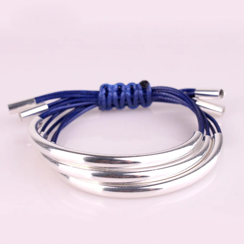 LEMOER Luxury Shiny Multilayer Silver Tube Braided Leather Bracelets Rope Chain Charm Bracelets Wristband Jewelry For Women Men
LEMOER Luxury Shiny Multilayer Silver Tube Braided Leather Bracelets Rope Chain Charm Bracelets Wristband Jewelry For Women Men