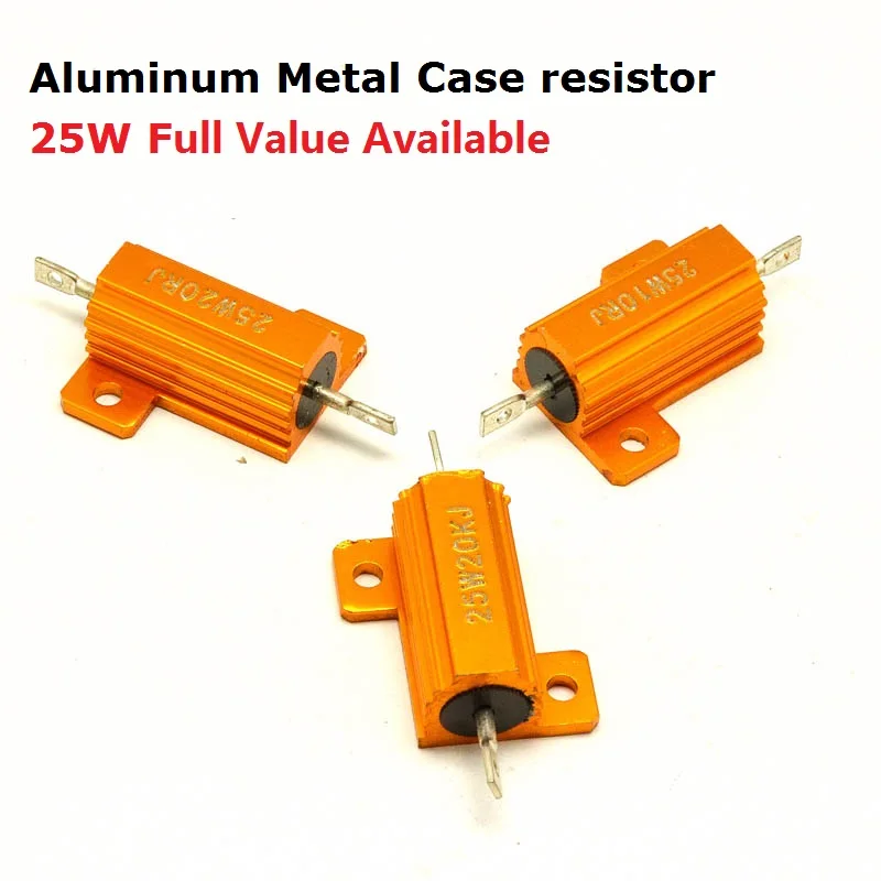 2PCS RX24-25W-0.1RJ 0.22RJ 0.5RJ 1RJ 2RJ 5% Aluminum Metal Case resistor 0.1R 0.22R 0.5R 1R 2R Wirewound High Power metal shell
2PCS RX24-25W-0.1RJ 0.22RJ 0.5RJ 1RJ 2RJ 5% Aluminum Metal Case resistor 0.1R 0.22R 0.5R 1R 2R Wirewound High Power metal shell