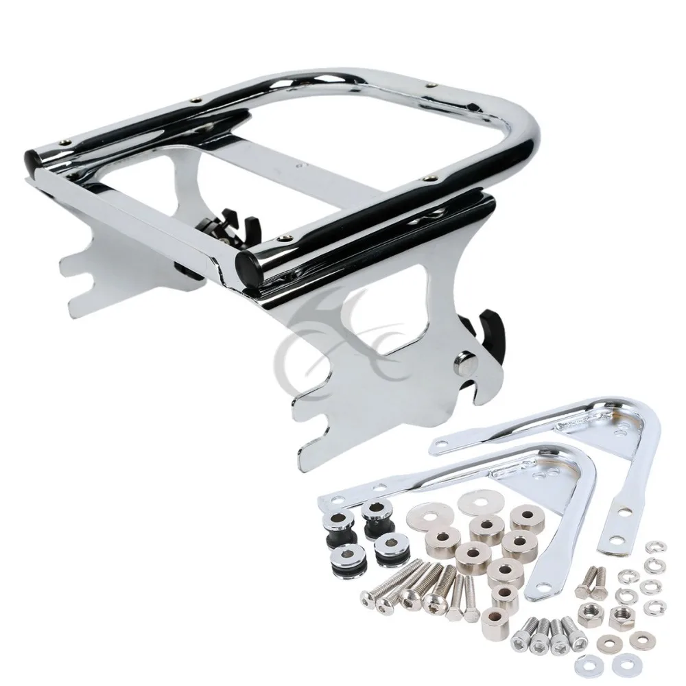 

Motorcycle Two-up Tour Pack Luggage Rack Docking Hardware Kit For Harley Touring Electra Street Glide Road King FLTR FLHX 97-08