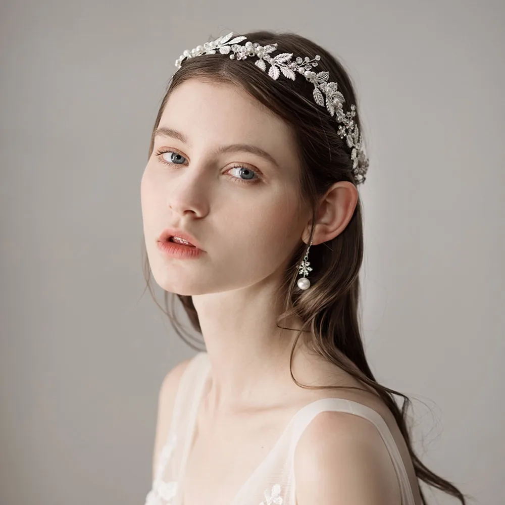 Women's Wedding Dress Accessories Fashion Hairbands Floral Handmade Hair Accessory Copper leaf Beaded Bridal Hair Band O345
Women's Wedding Dress Accessories Fashion Hairbands Floral Handmade Hair Accessory Copper leaf Beaded Bridal Hair Band O345