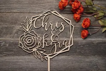 Wedding Topper Trendy Cake Topper Modern Cake Topper Personalized Wedding Cake Topper | Rose Hexagon Top
Wedding Topper Trendy Cake Topper Modern Cake Topper Personalized Wedding Cake Topper | Rose Hexagon Top
