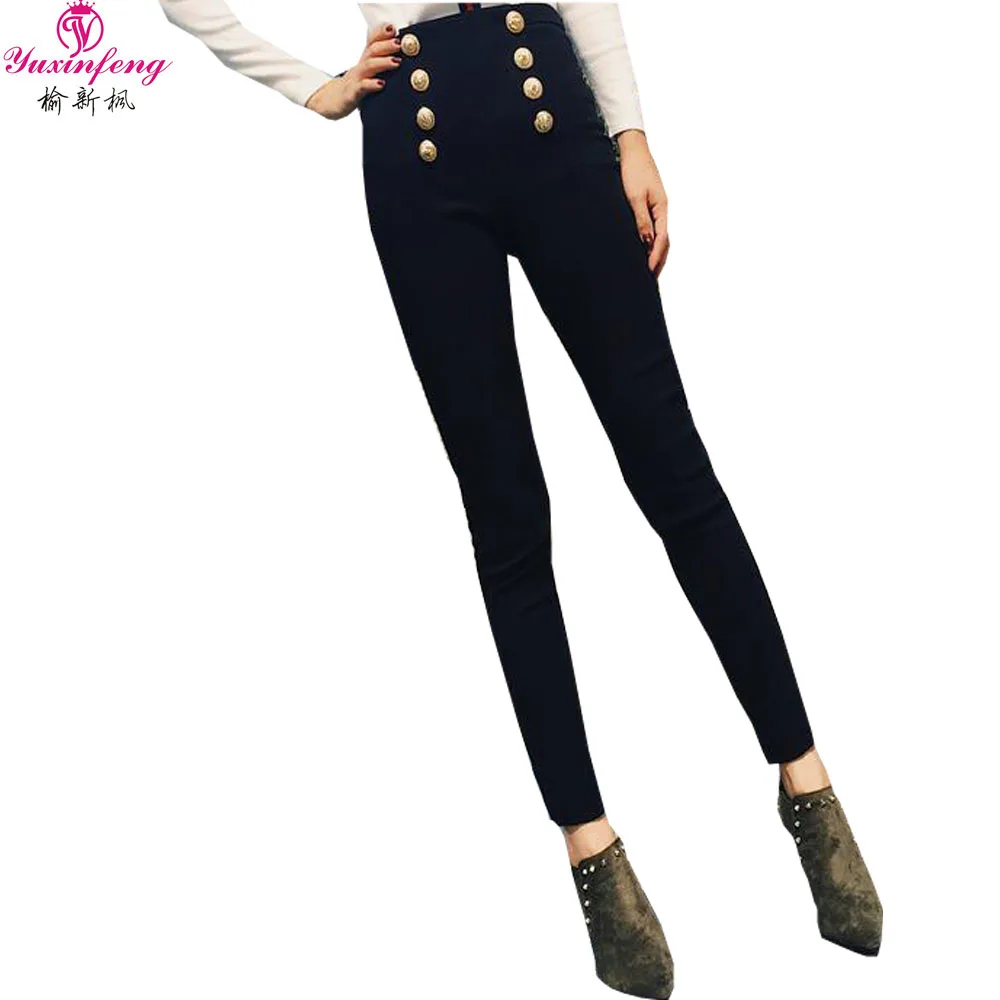 Yuxinfeng 2019 Spring Summer Women Skinny Pants Plus Size Elastic Fashion Double Breased Button Pencil Pants Ladies Trousers
Yuxinfeng 2019 Spring Summer Women Skinny Pants Plus Size Elastic Fashion Double Breased Button Pencil Pants Ladies Trousers