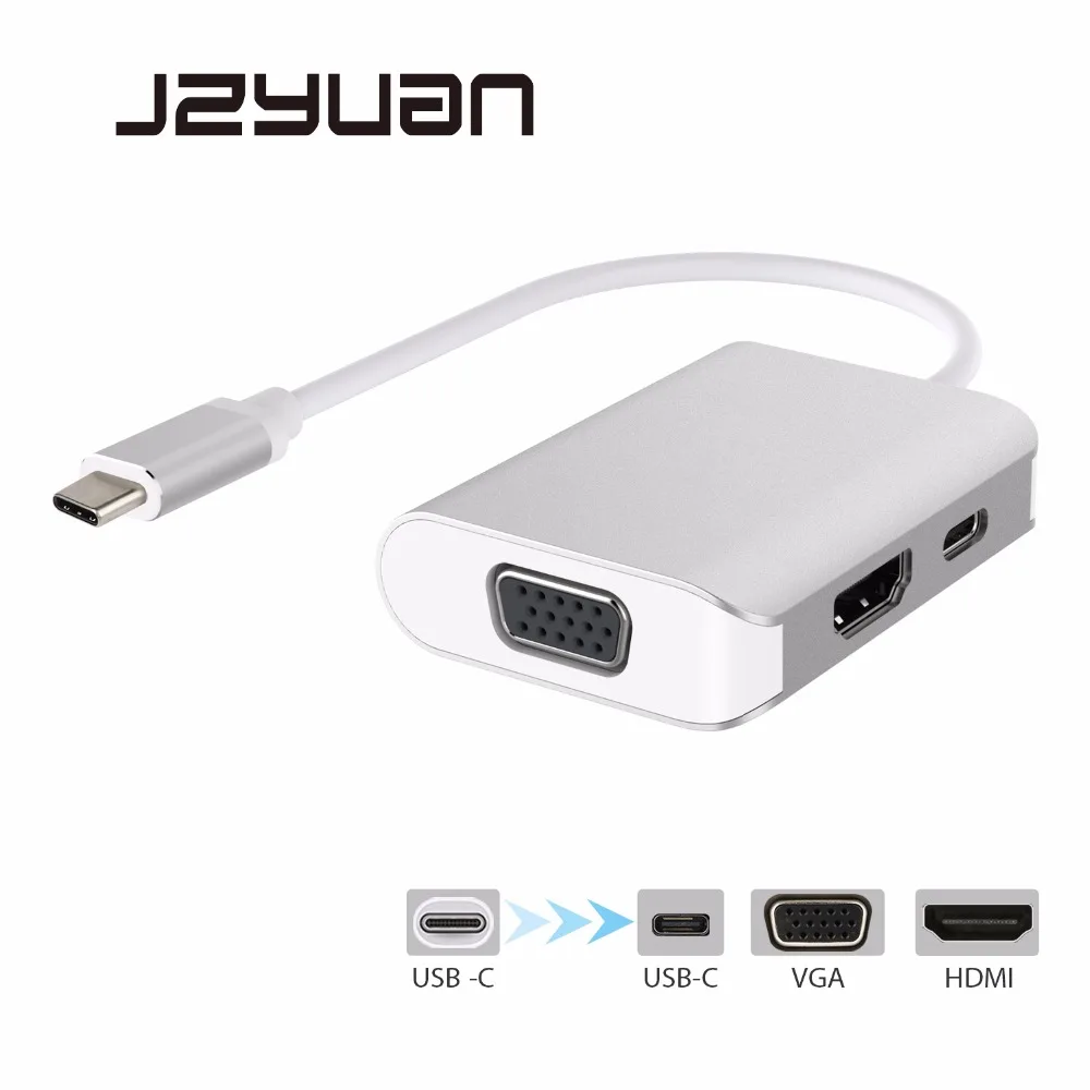 JZYuan USB C Type C 3.1 HUB HDMI 4K 30Hz VGA 1080P 60Hz Splitter Adapter With Type C PD Charging For Laptop Macbook USB-C HUB
JZYuan USB C Type C 3.1 HUB HDMI 4K 30Hz VGA 1080P 60Hz Splitter Adapter With Type C PD Charging For Laptop Macbook USB-C HUB